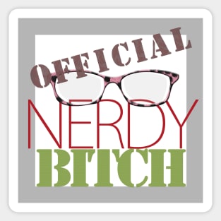 Official Nerdy Bitch Logo Sticker